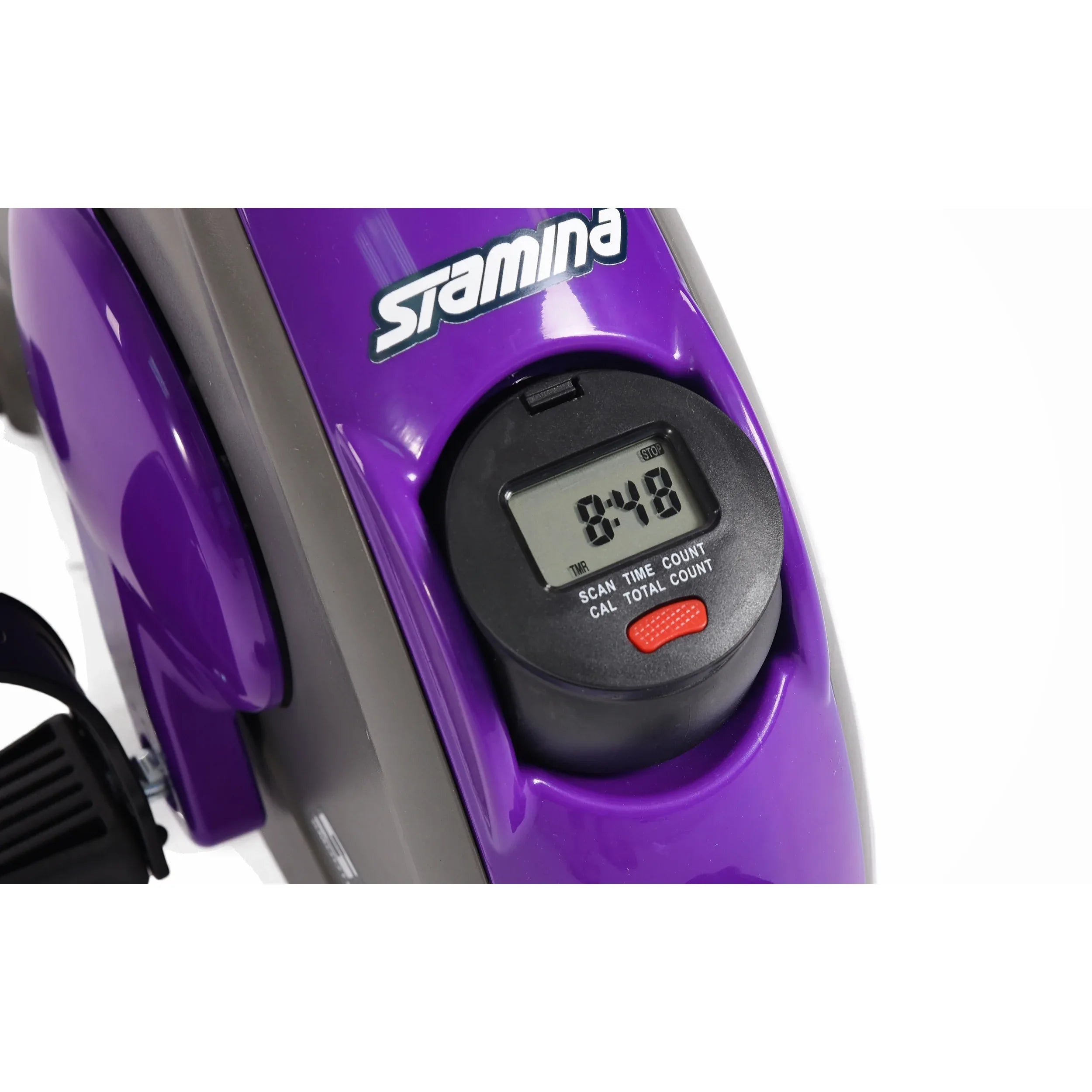 Stamina Mini Exercise Bike with Smooth Pedal System, Purple - Stamina Products