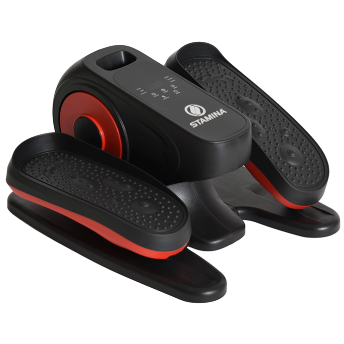 Stamina Motorized seated elliptical machine black red low profile main