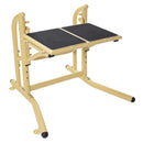 Beige and black outdoor training equipment on a white background