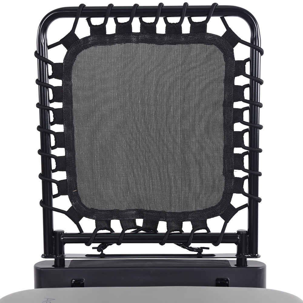 AeroPilates Premier Studio 701 black frame and gray mesh on a white background