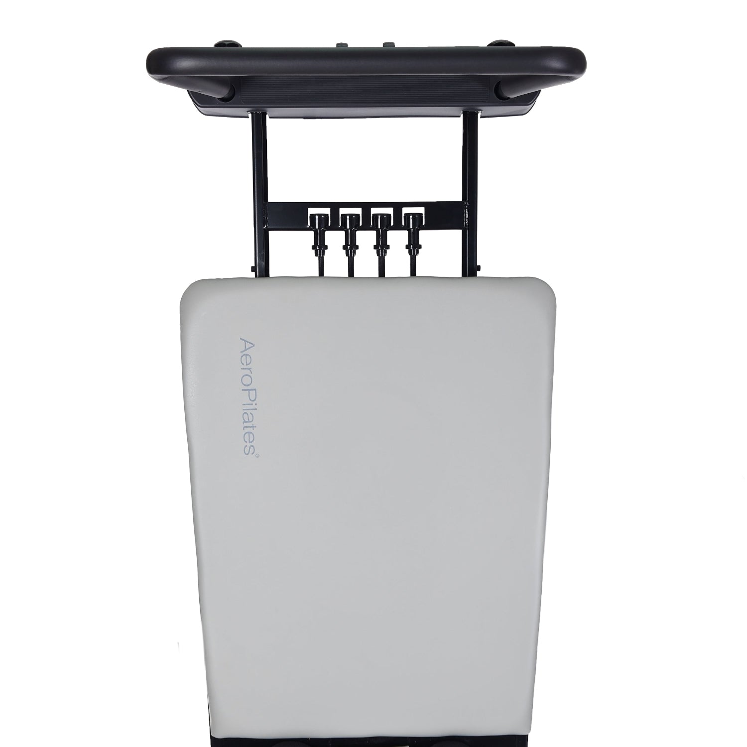 AeroPilates Premier Studio 701 Gray exercise device with black handlebar on a white background