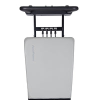 AeroPilates Premier Studio 701 Gray exercise device with black handlebar on a white background