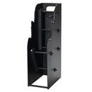 Black storage kit for weights on a white background