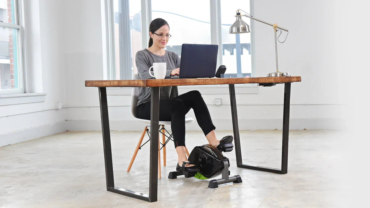 stationary bicycle with desk Stamina WIRK Under Desk Exercise Bike