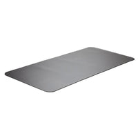 Gray for exercise equipment mat on a white background