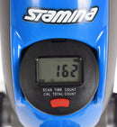 Blue Stramina device with digital display showing '162' and a red button.