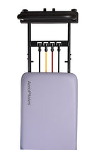 Aeroplates exercise device with a purple base and black top on a white background