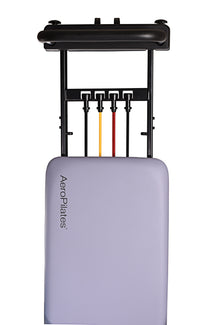 Aeroplates exercise device with a purple base and black top on a white background
