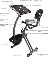 Wirk Ride Exercise Bike Workstation and Standing Desk - Stamina Products