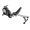 recumbent bike exercise equipment on a white background