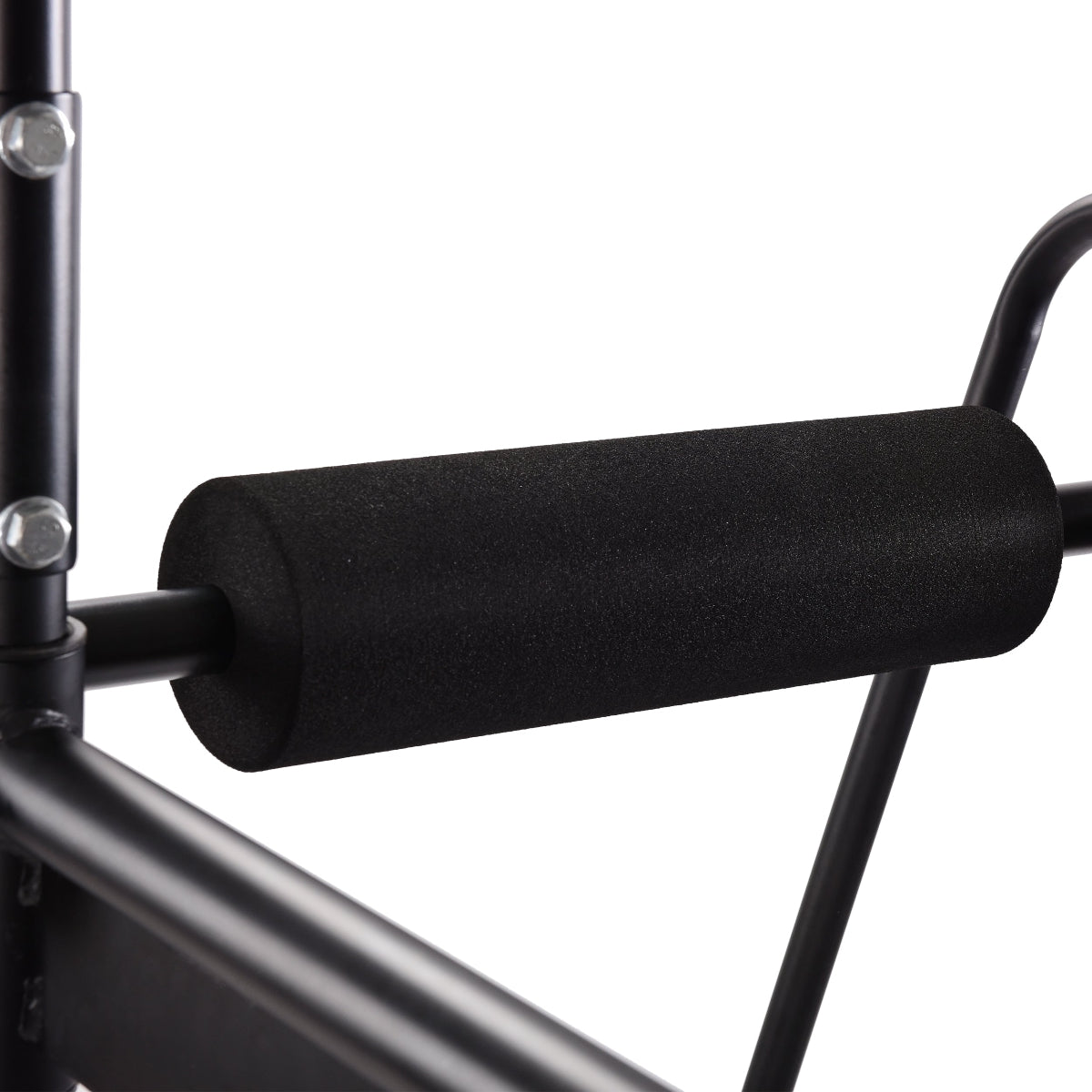 Black Stamina Power Tower 1698 with foam padding on a white background