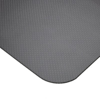 Gray textured mat on a white background
