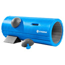 Blue stamina product for back relief with a white background