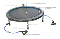 intone 38 rebounder trampoline with labels