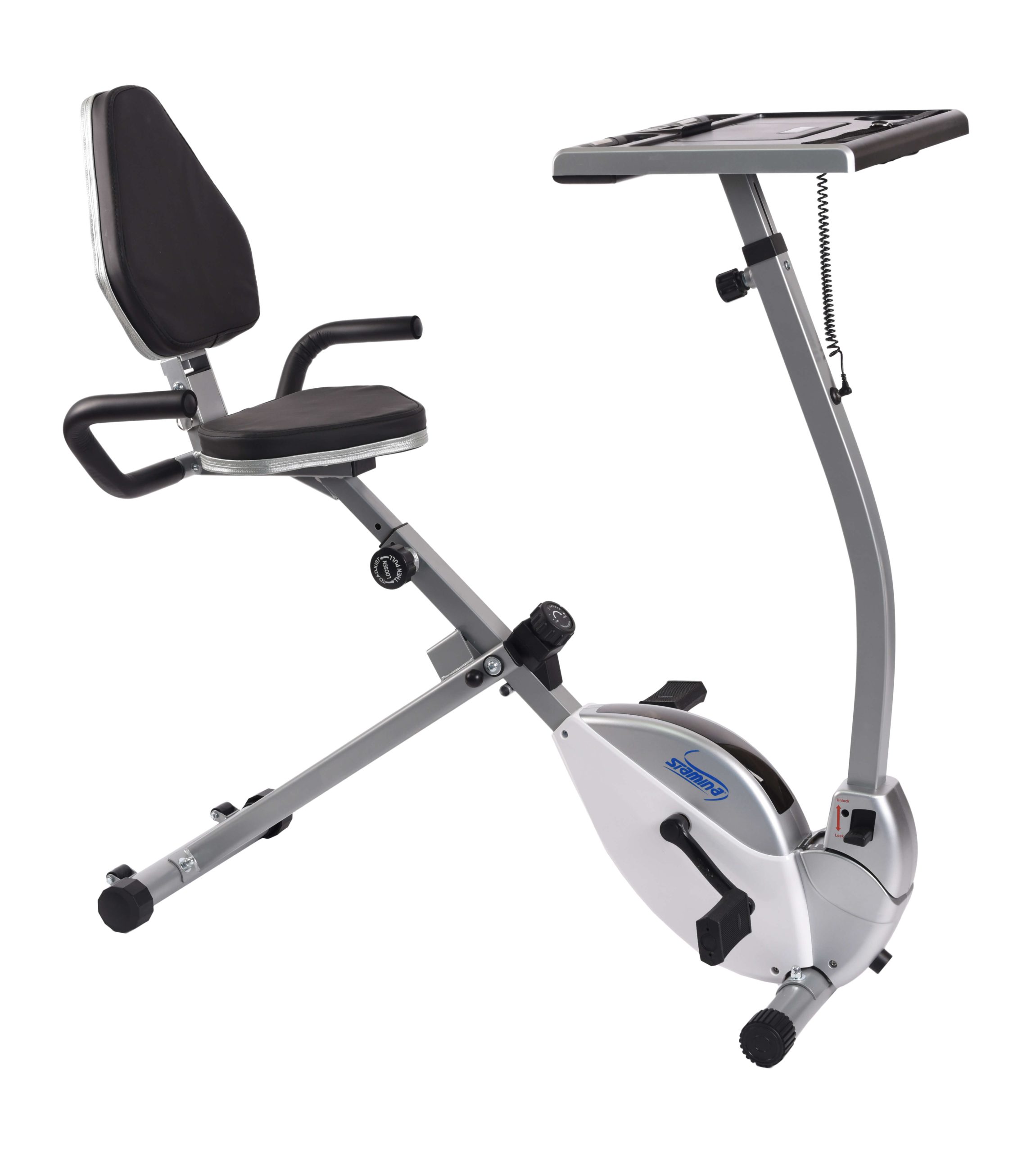 Stamina newest 2-in-1 Recumbent Exercise Bike and Workstation