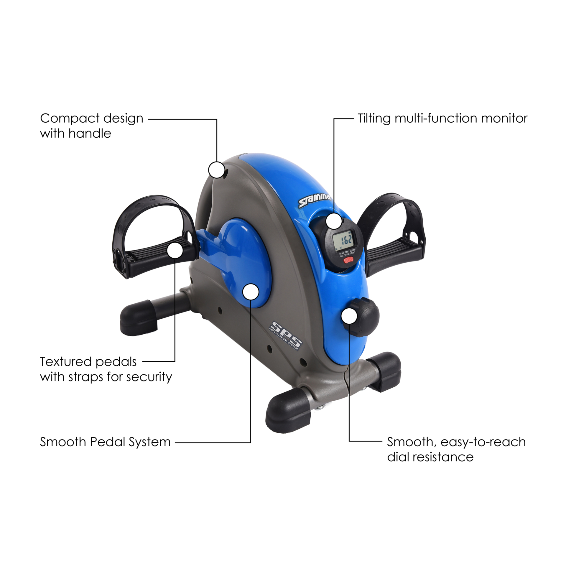 Blue Stamina Mini Exercise Bike Stamina Product