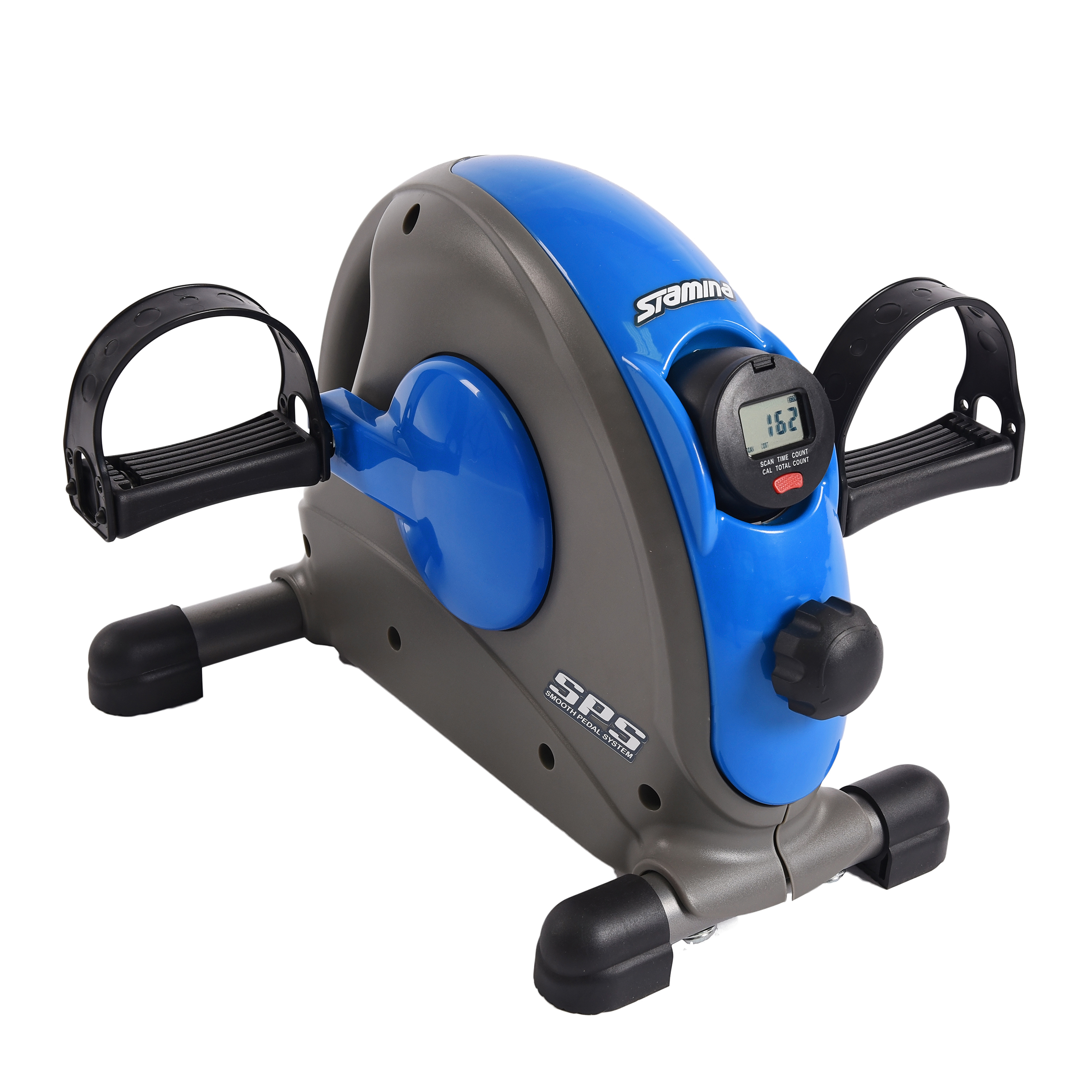 Stamina Mini Exercise Bike with Smooth Pedal System - Blue