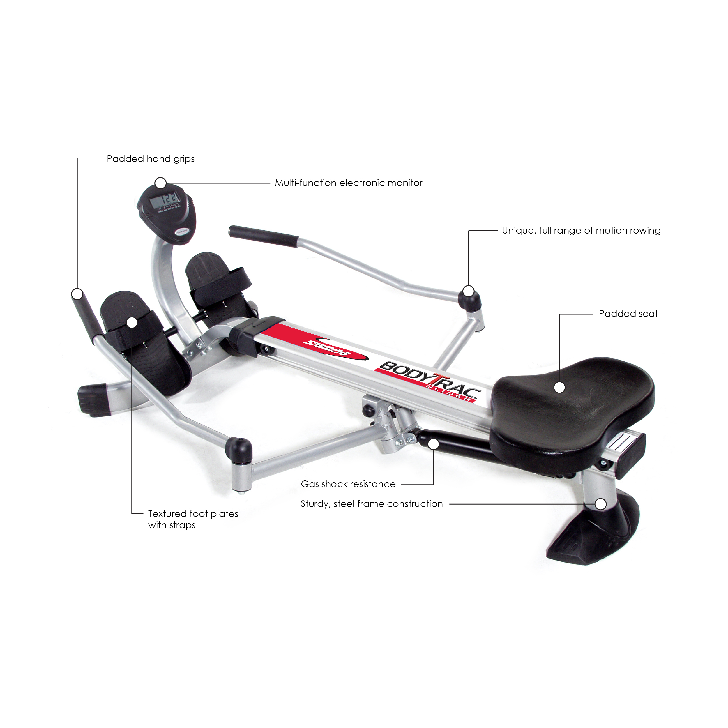 Details about  / Livebest Hydraulic Rowing Machine Full Body Stamina Exercise Power