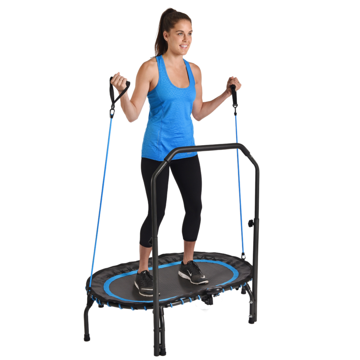 Woman workout on Stamina InTone Oval Fitness Trampoline