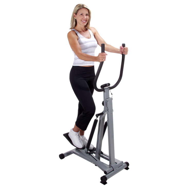 Woman workout on Stamina SpaceMate Folding Stepper