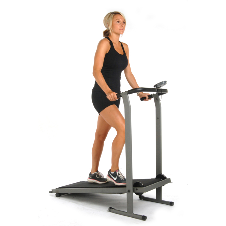 Woman workout on InMotion T900 Manual Treadmill