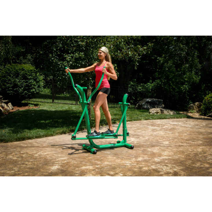 Woman workout on Stamina Outdoor Fitness Strider