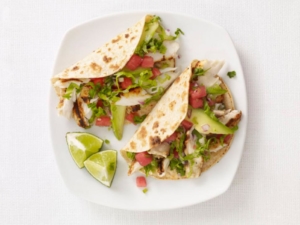 fish tacos w/ watermelon salsa easy, healthy recipes