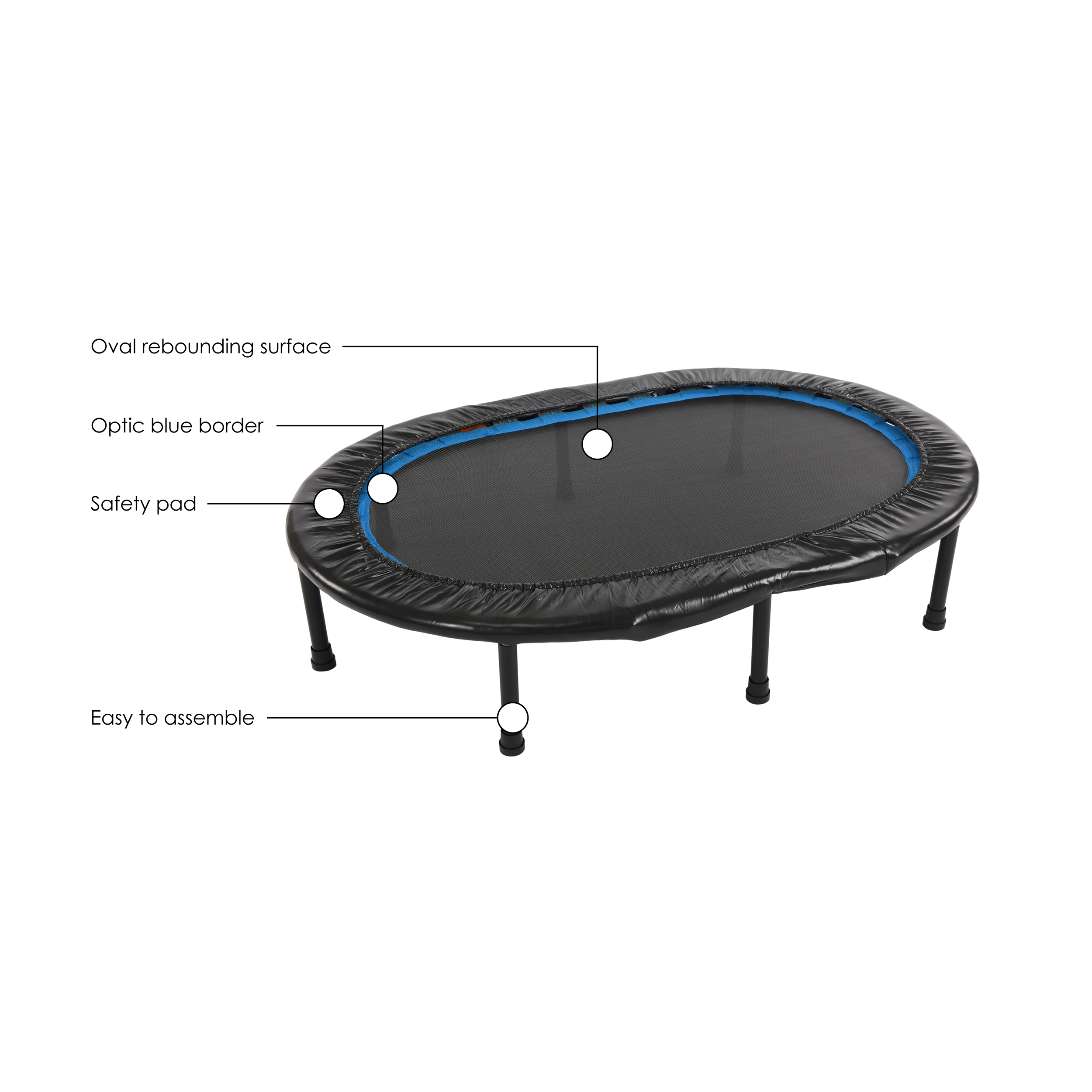 3-Pk Stamina Fitness Trampoline Replacement Legs Only 