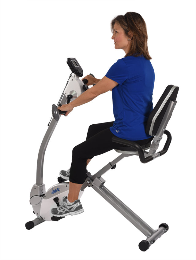 Recumbent Exercise Bike with Upper Body Exerciser Stamina Products