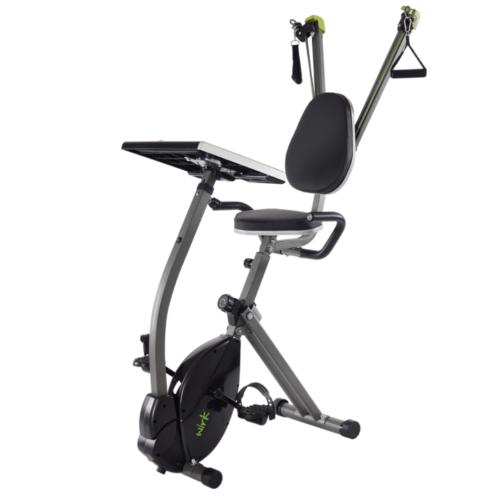 Wirk Ride Exercise Bike, Workstation and Strength System full view.