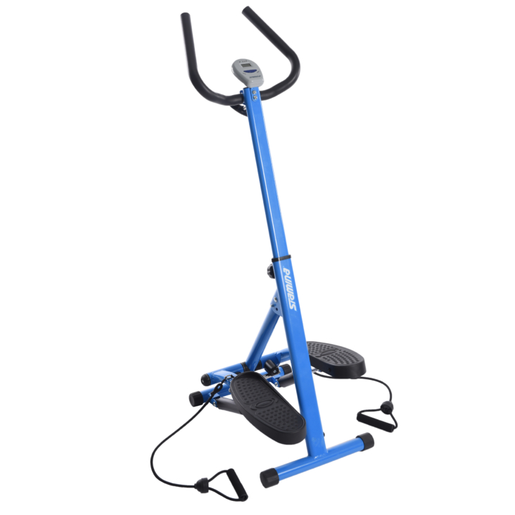 Stamina Space Saving Stepper With Upper Body Cords full view.