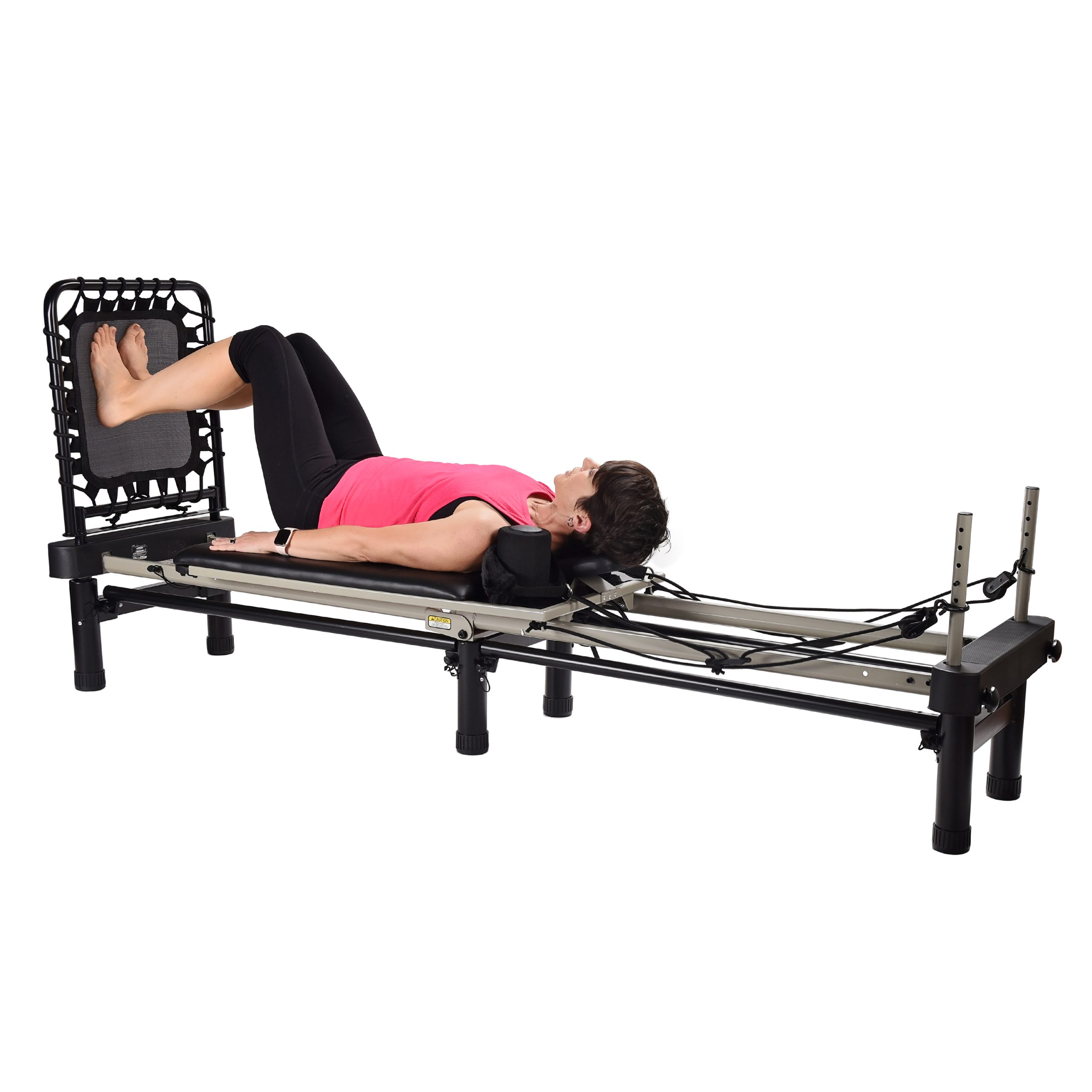 Foldable Pilates Equipment with Springs, Pilates Reformer Machine for Home  Workouts, High Strength Alloy Springs、Steel Structure to 300 Lbs Weight