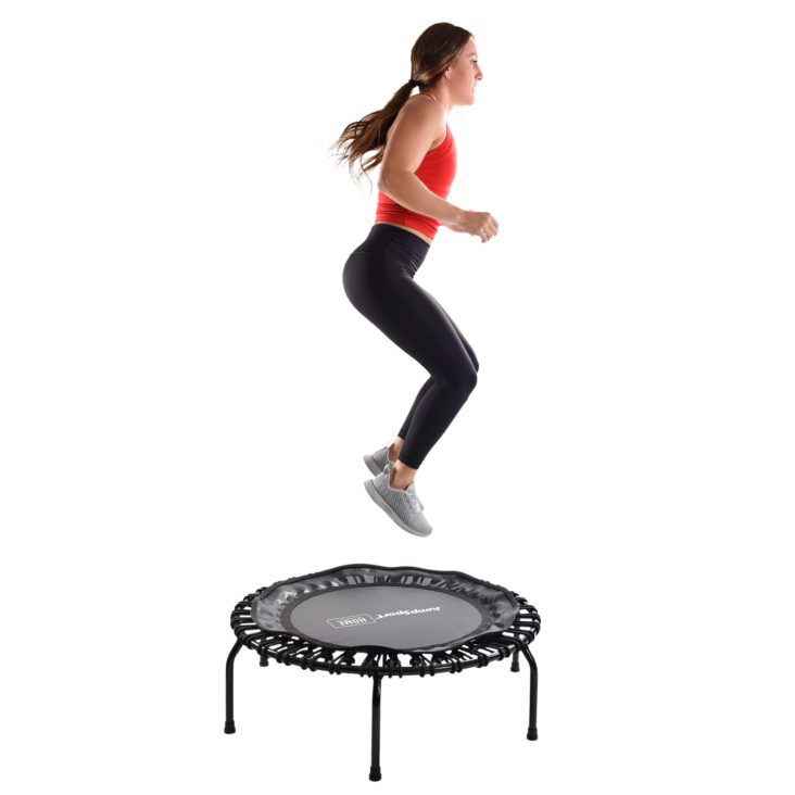 Woman Jumping on Fitness Trampoline 105