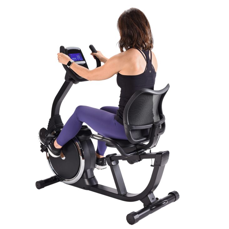 Woman workout on Stamina Magnetic Exercise Bike 345