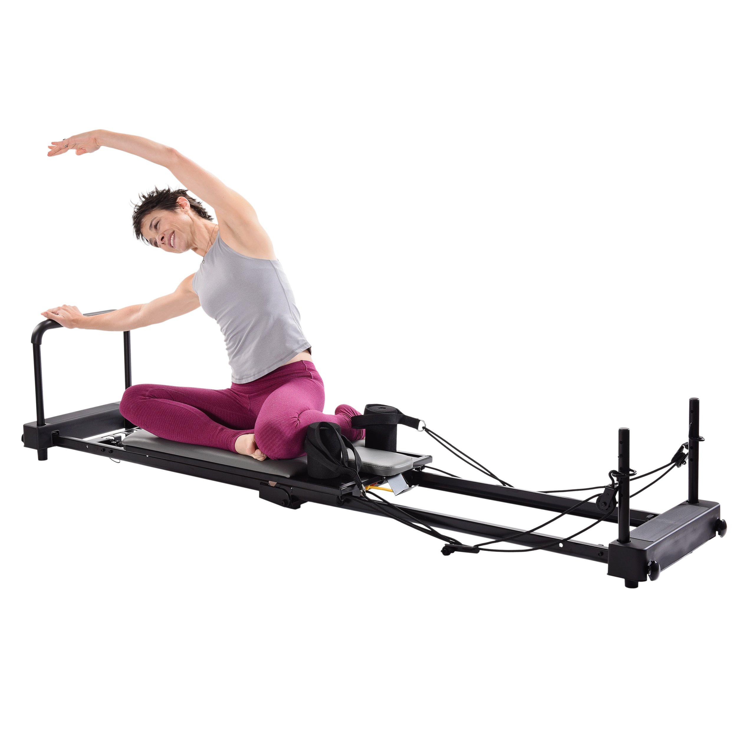 Stamina AeroPilates Reformer Plus 379 Pilates Exercise w Cardio Rebounder  New