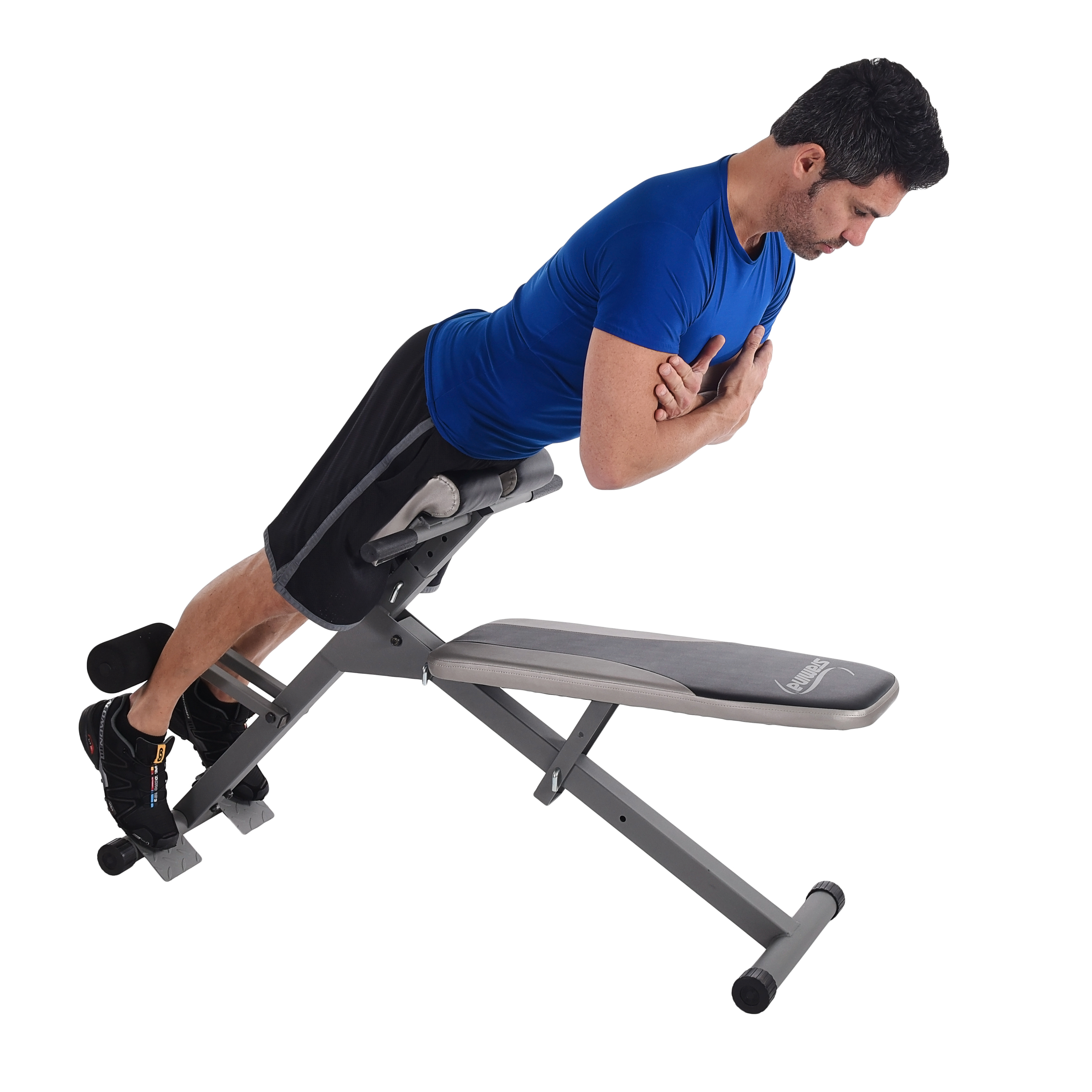 Stamina X Adjustable Ab Back Core Strength Exercise Fitness Hyperextension  Bench